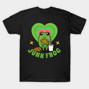 Funny Kawaii Frog Junk Food T-Shirt
